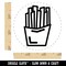 French Fries Snack Doodle Rubber Stamp for Stamping Crafting Planners
